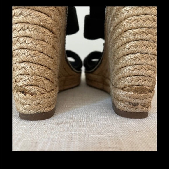 TORY BURCH BLACK FREIDA ESPADRILLES Size 9, Great condition! - Picture 4 of 5
